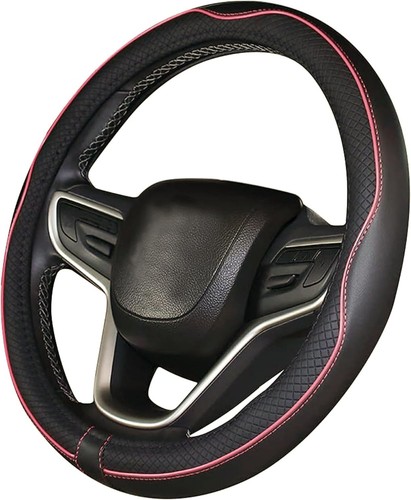 Steering cover car - eco, leather