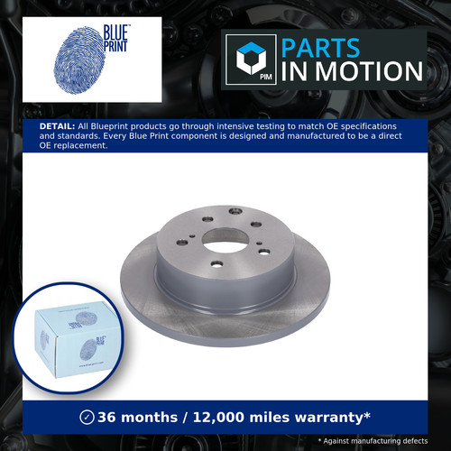 Brake discs pair solid - 2x, fits