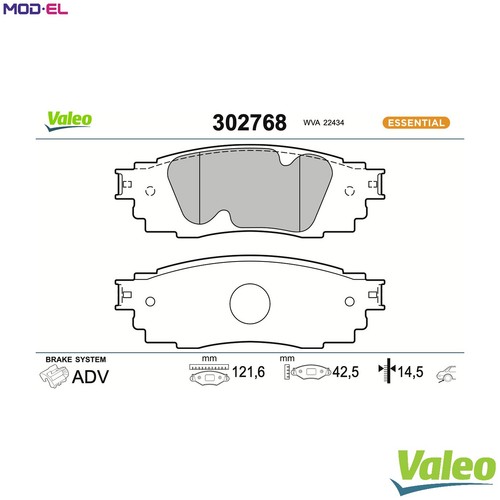 Brake pad set - set,