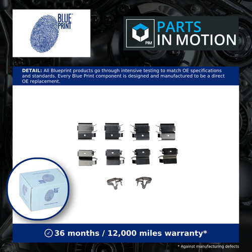 Brake pad fitting kit fits - fitting,