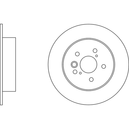 Brake discs solid for - 2x,