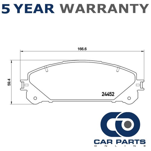 Brake pads set front cpo - cpo, fits