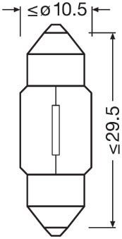 Osram 6438 interior light bulb - 6438,