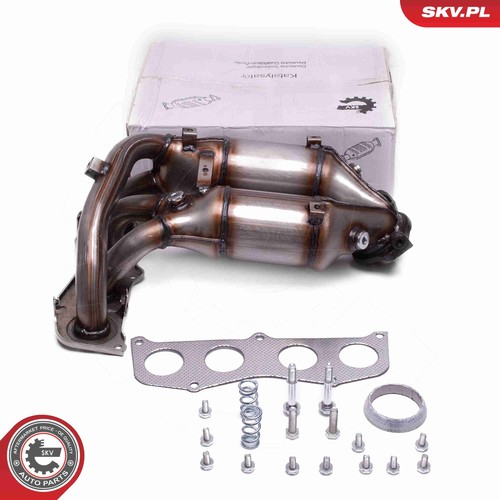 Front catalytic converter - front,
