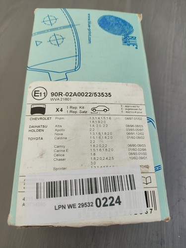 Blue print brake pad - blue, set