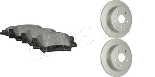 Brake disc pad set - , rear
