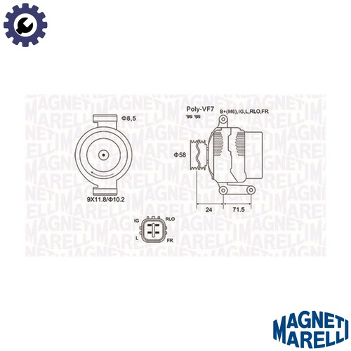Alternator 063732029010 for - alternator,