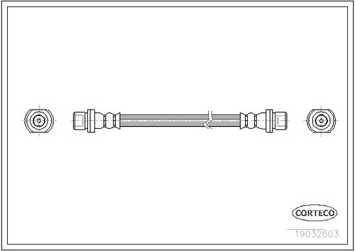 19032603 corteco brake hose - corteco,
