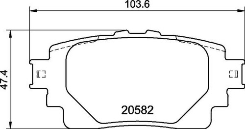 Brembo brake pad set rear - brake, axle